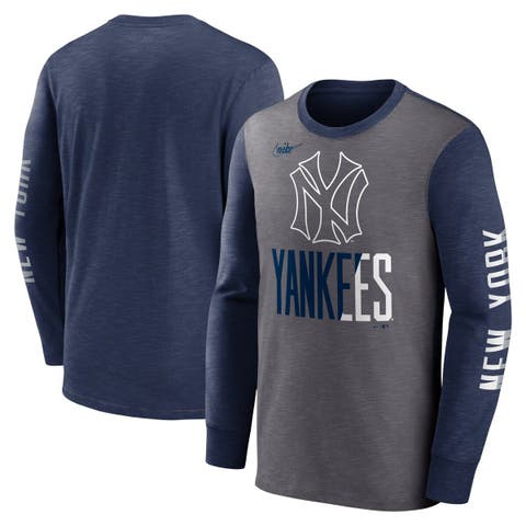 Men's Fanatics Branded Navy New York Yankees Father's Day #1 Dad Long Sleeve T-Shirt Size: Extra Large