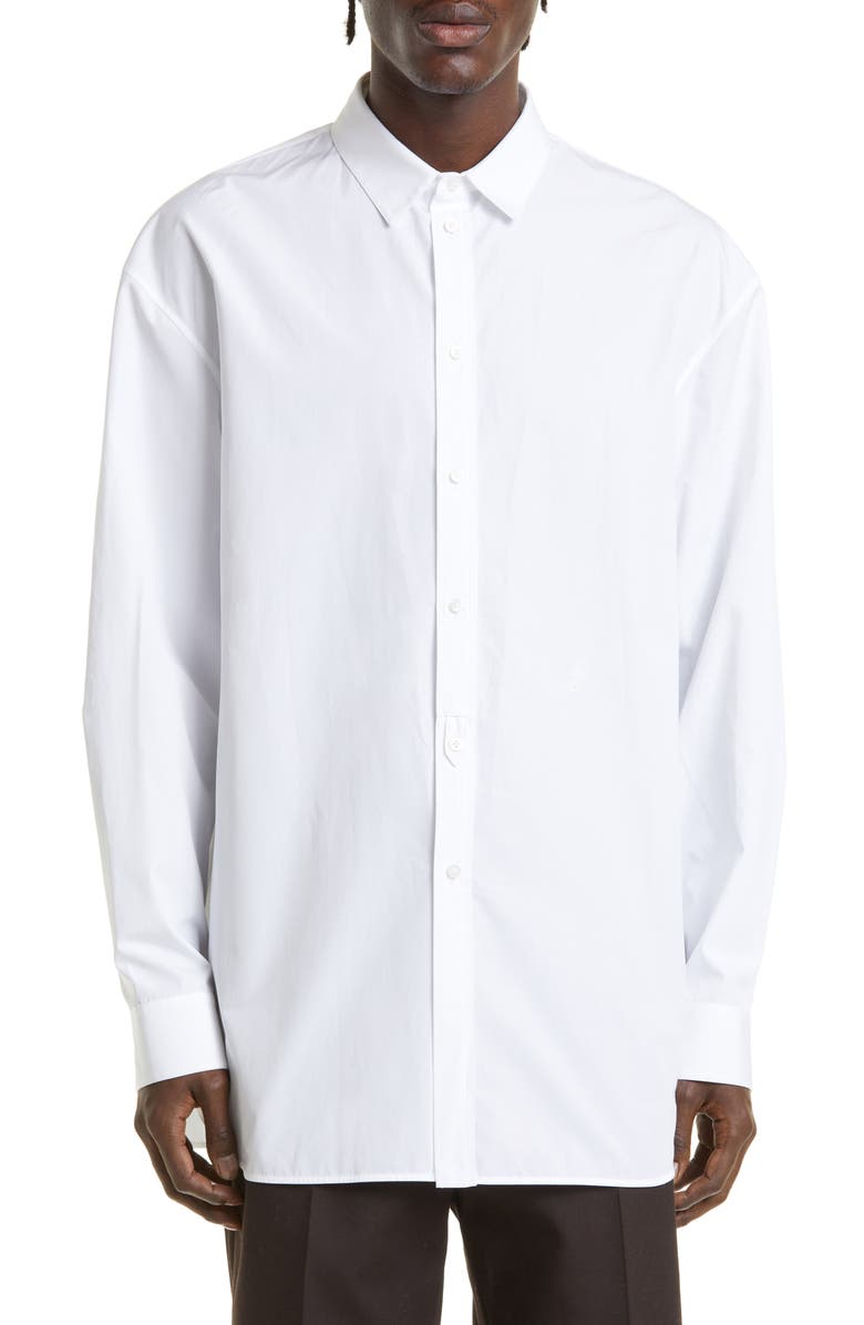 spuiten Hou op hoe vaak Jil Sander Men's Friday Cotton Poplin Button-Up Shirt | Nordstrom