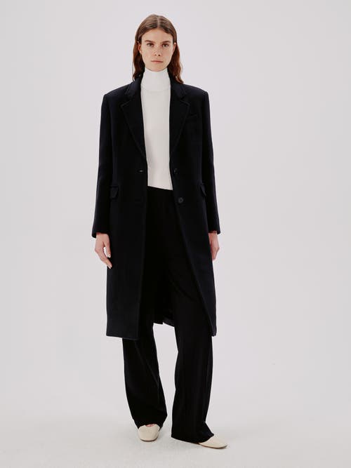 Shop Another Tomorrow Tailored Coat In Black