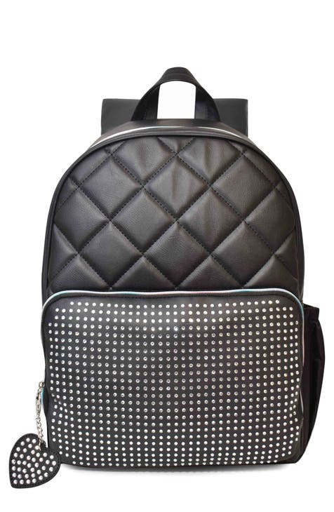 Kids' Rhinestone Quilted Backpack