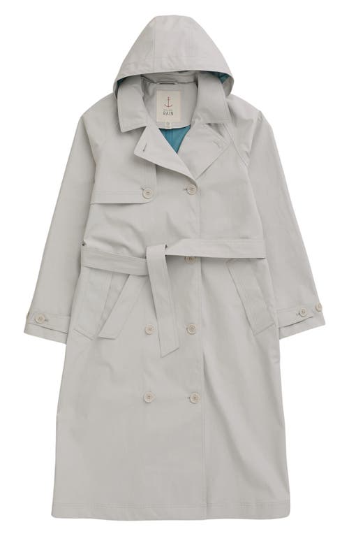 Shop Seasalt Cornwall Penweathers Waterproof Trench Coat In Driftwood Grey