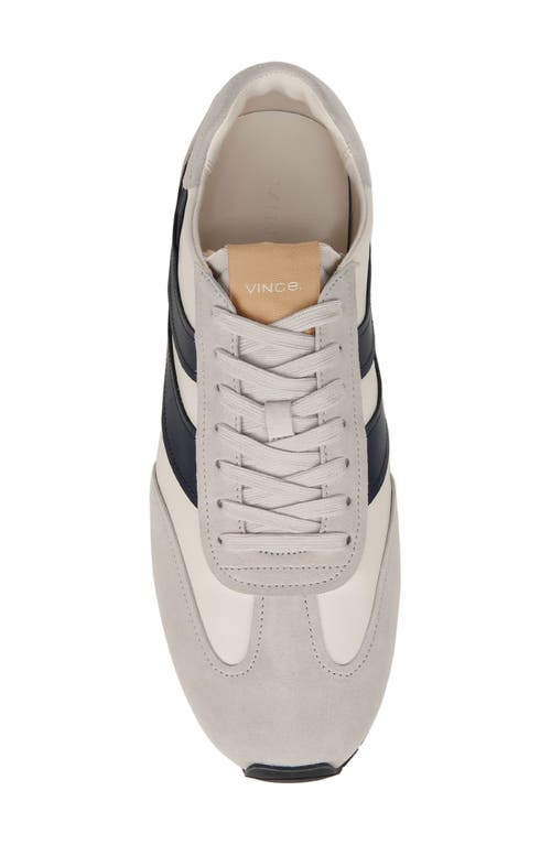 Shop Vince Oasis Sneaker In Milk/horchata/spruce Blue