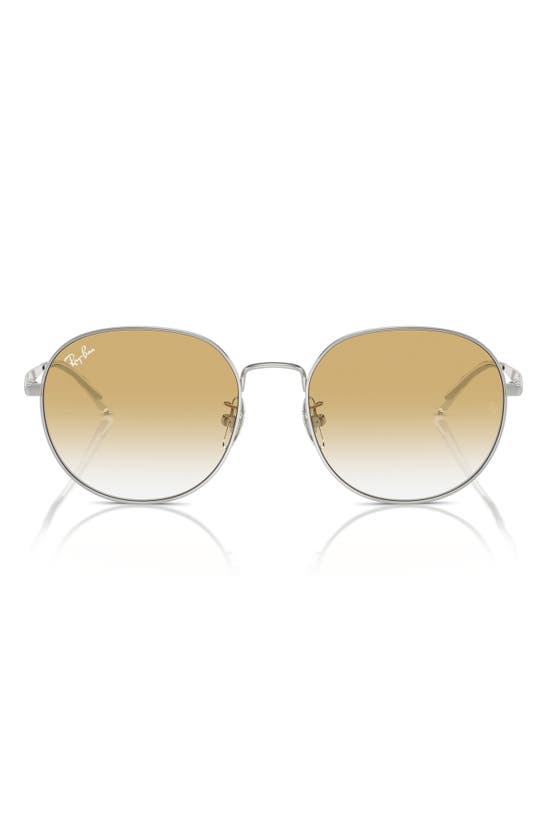 Shop Ray Ban Ray-ban 57mm Phantos Round Sunglasses In Silver