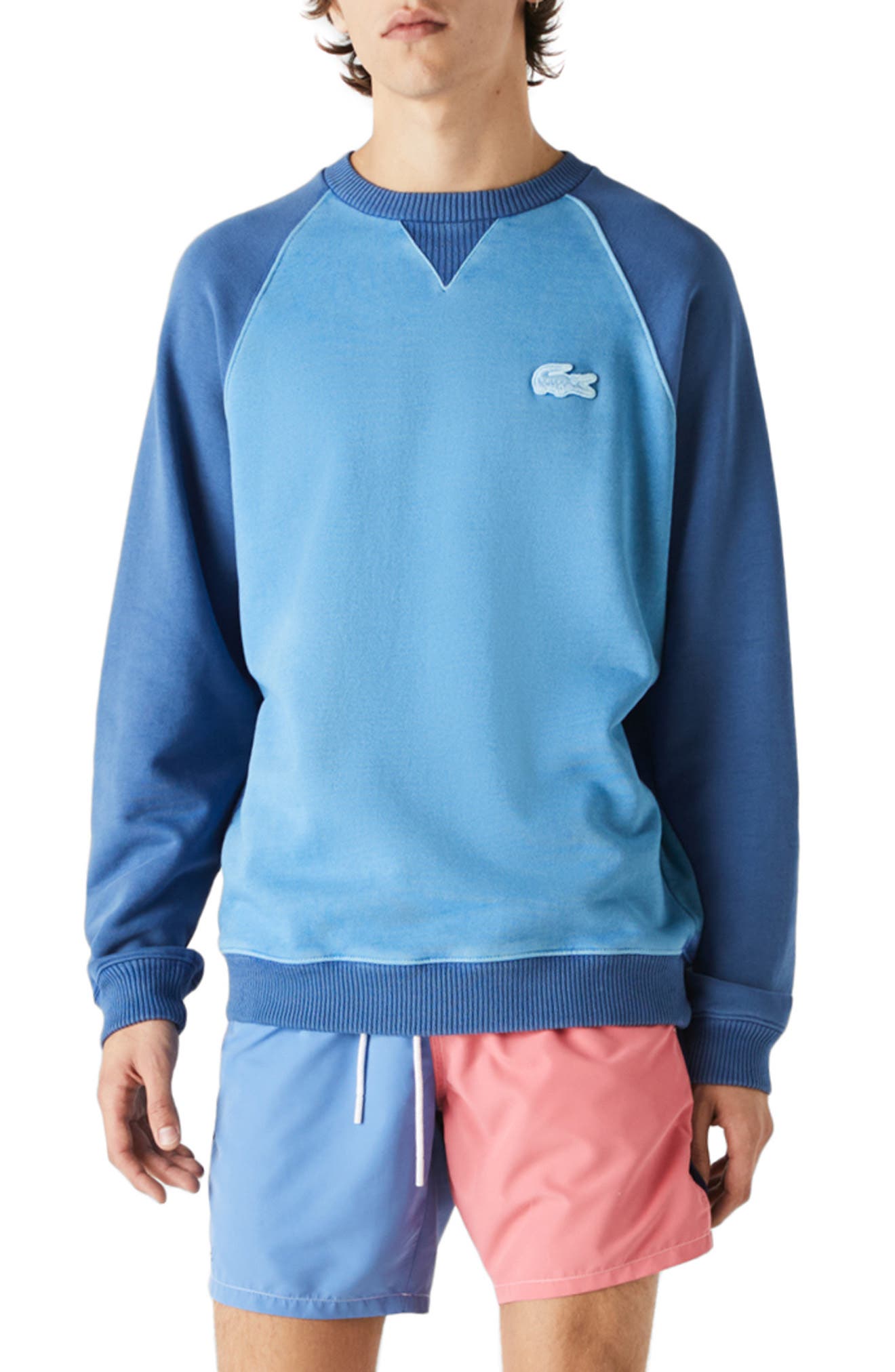 Champon Men's Royal Blue Crewneck Sweatshrt | Streetwear Men Outfts