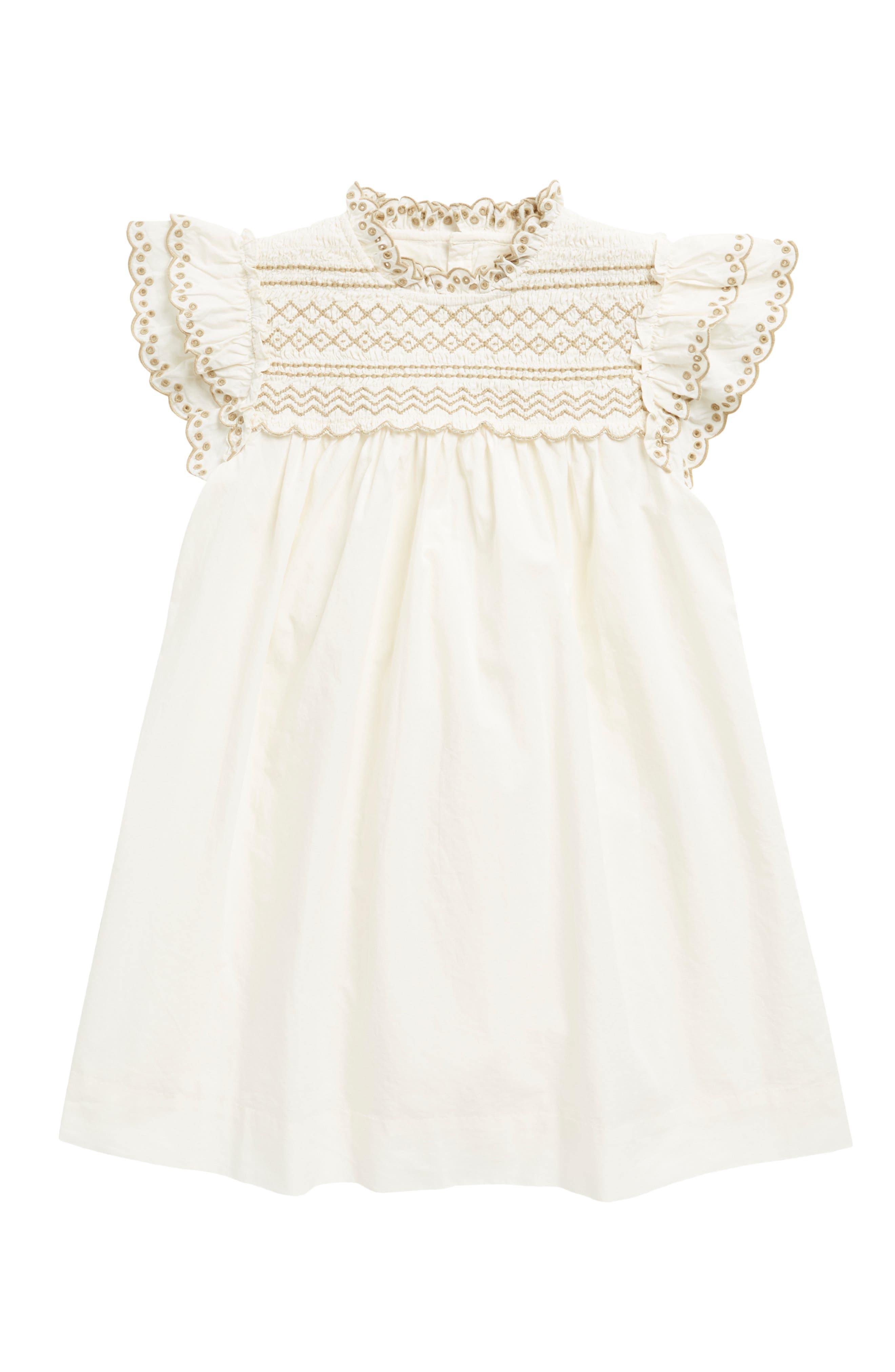 Age 12 Bonpoint Girl’s ‘Bonpoint’ Hand Embroidered Sleeveless White Lined  Summer Dress 