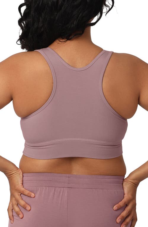 Shop Kindred Bravely Racerback Crossover Maternity/nursing Bra In Twilight