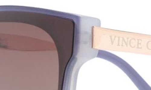 Shop Vince Camuto Two-tone Square Sunglasses In Blue/ivory