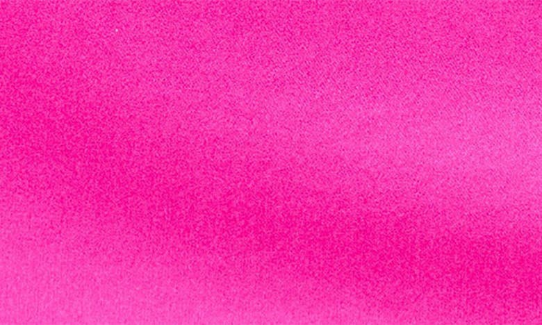 Attico Large Leather-trimmed Satin Clutch In Fuchsia