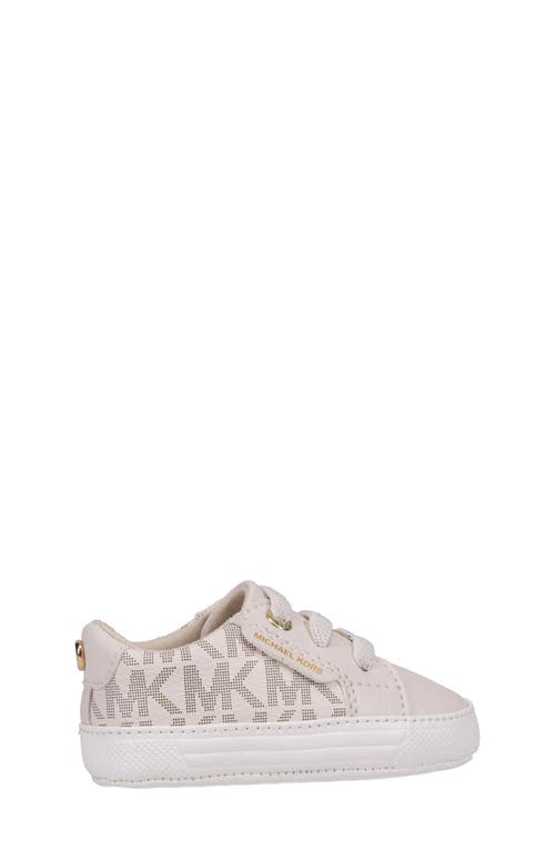 Shop Michael Michael Kors Izetta Sneaker In Vanilla