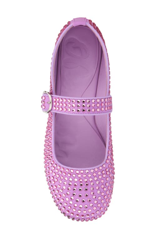 Olivia Miller Dawn Studded Mary Jane Flat In Lavender
