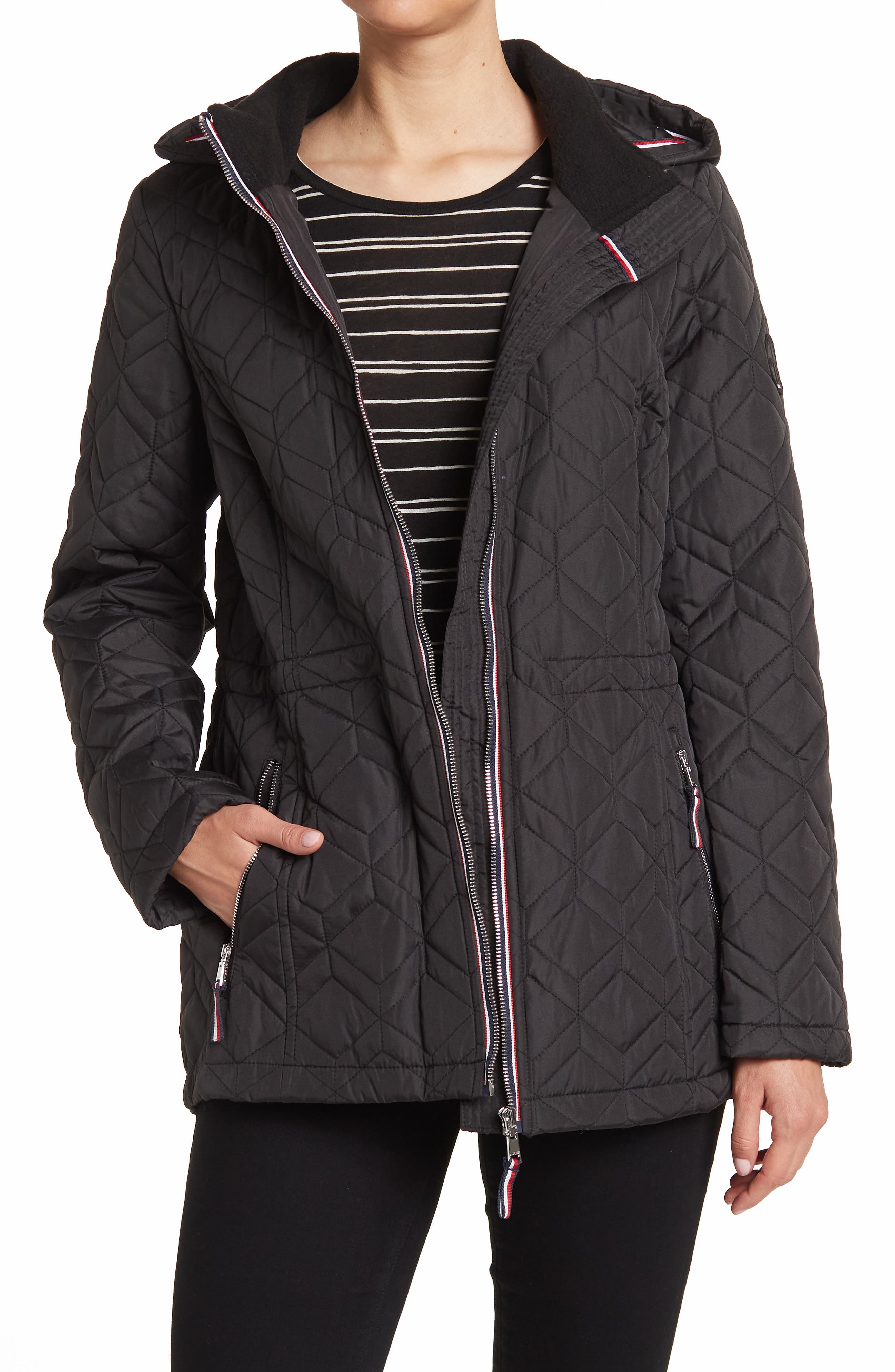 black tommy hilfiger coat womens