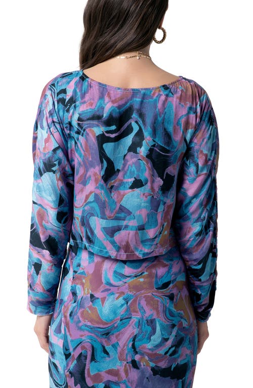 Tart Ditza Top In Marbled Painting