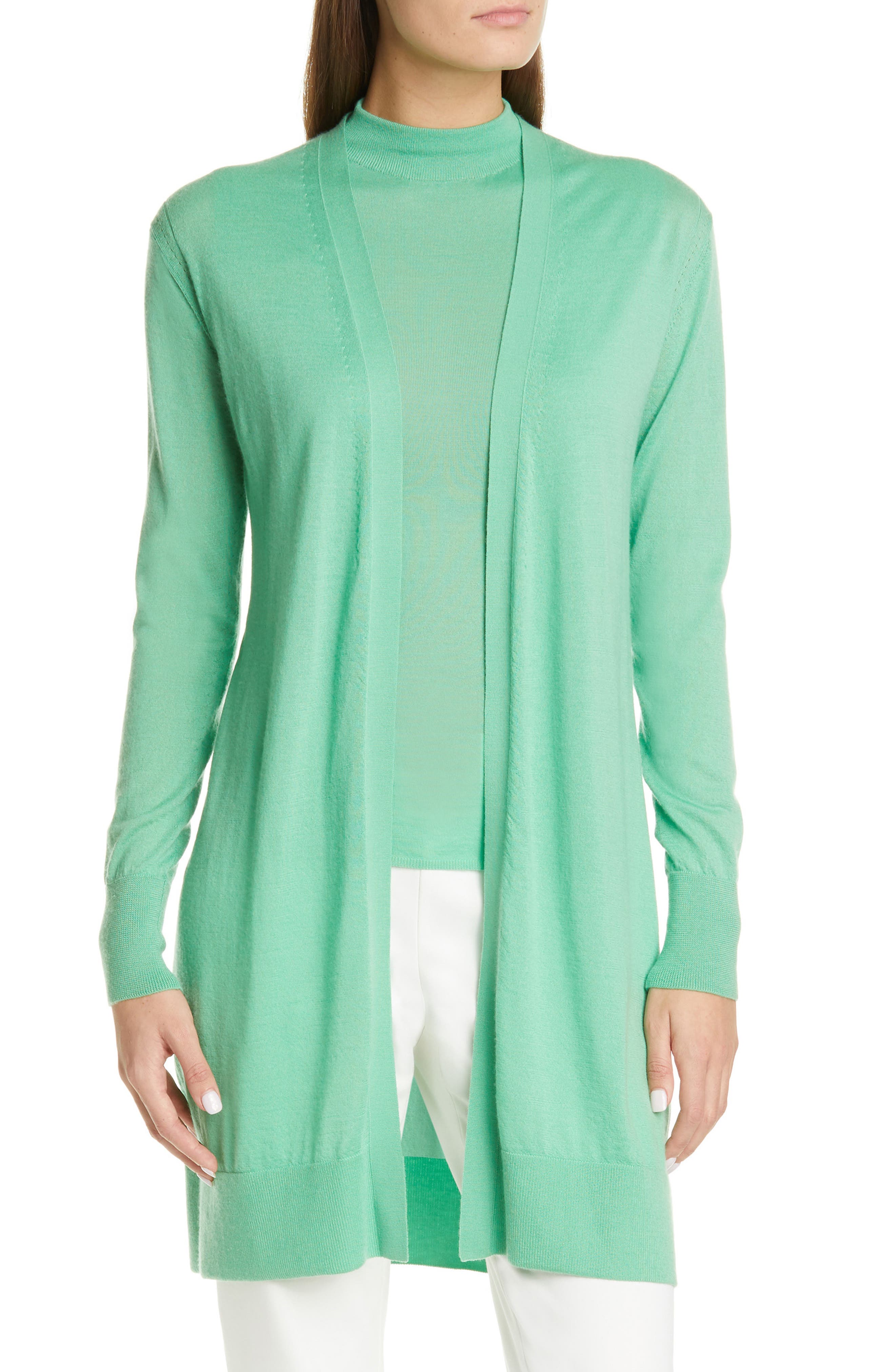 featherweight cashmere cardigan