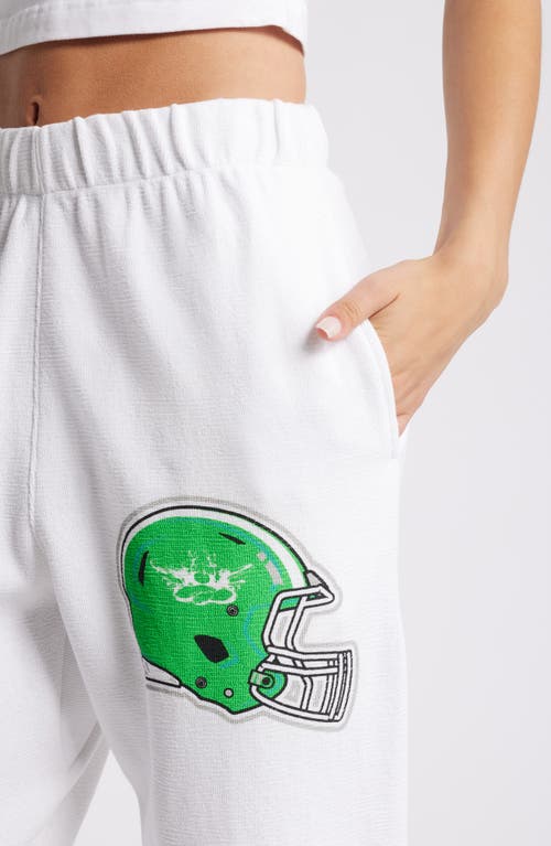 Boys Lie Don't Fumble Mac Slim Sweatpants In White In White