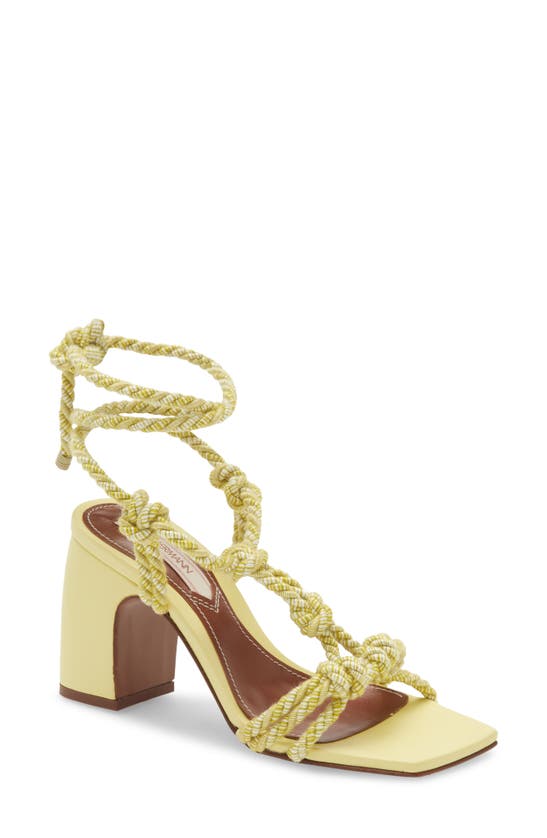 Zimmermann Knotted Rope Sandal In Yellow
