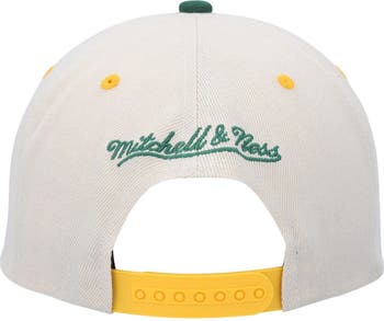 Men's Mitchell & Ness Cream Seattle SuperSonics Hardwood Classics Snapback  Hat