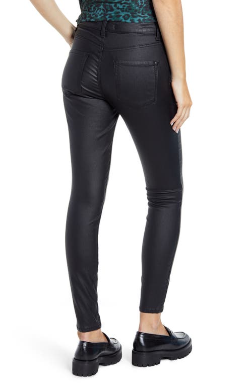 Sts Blue Ellie Coated High Waist Ankle Skinny Jeans In Black
