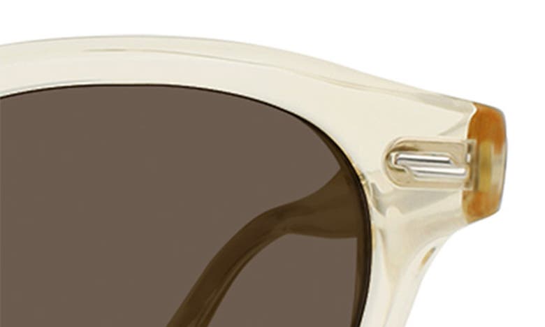 Shop Raen Kostin 48mm Polarized Round Sunglasses In Cava/ Agave