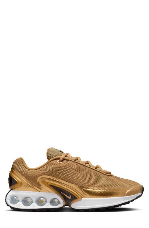 Shop Nike Air Max Dn Premium Sneaker In Metallic Gold/black/white