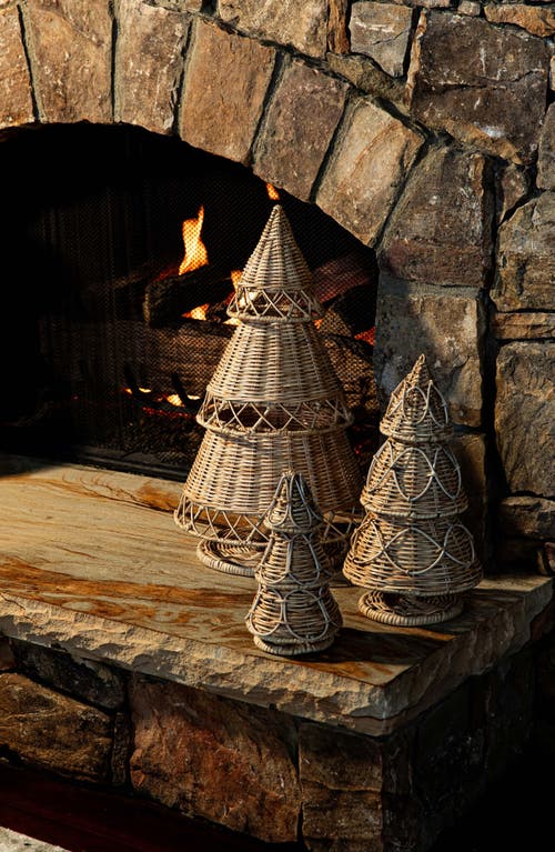 Juliska Provence Small Rattan Tree In Whitewash