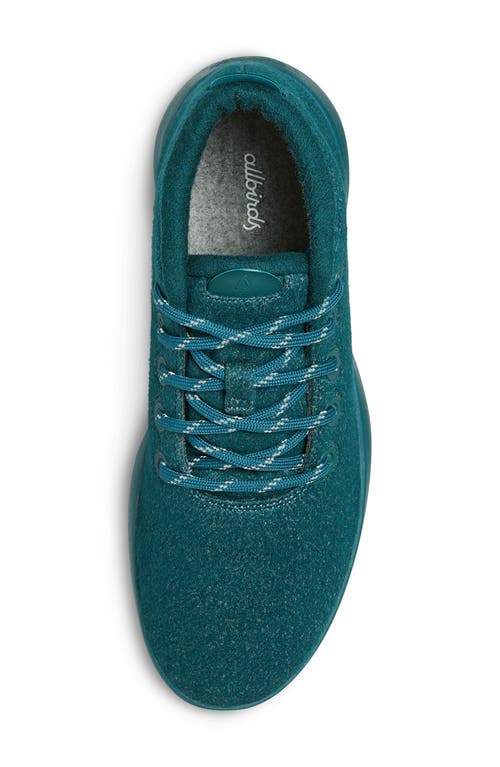 Shop Allbirds Mizzle Wool Runner Up Sneaker In Deep Emerald/rugged Khaki