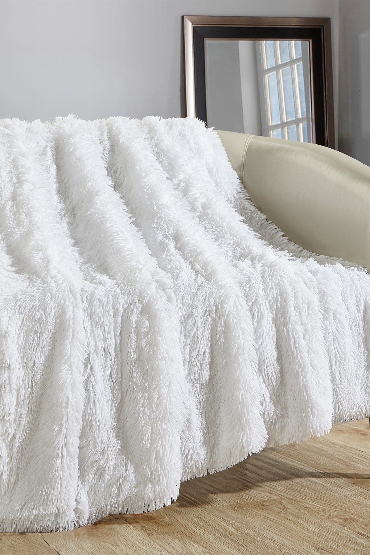 Chic Home Bedding Alaska Shaggy Faux Fur Decorative Throw Blanket 50 X 60 White Nordstrom Rack