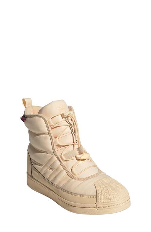 Adidas Originals Adidas Kids' Superstar Boot In Sand Strata/white