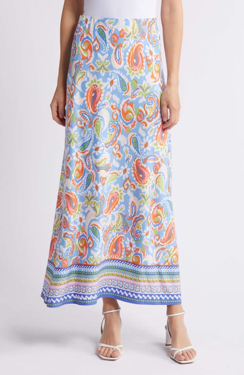 Print Maxi Skirt