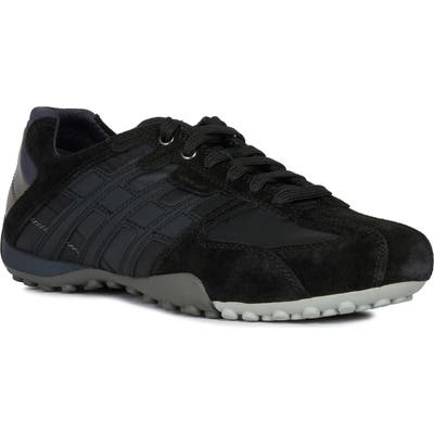 Geox Snake 134 Sneaker, Black