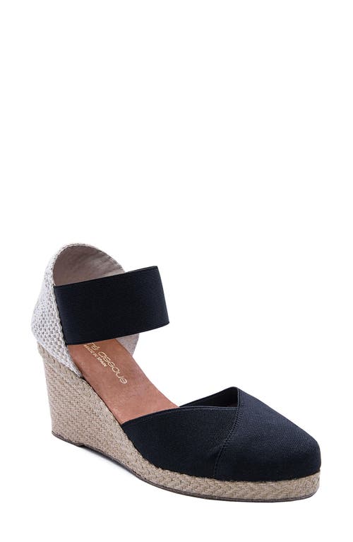 André Assous Anouka Espadrille Wedge Sandal Black at Nordstrom,