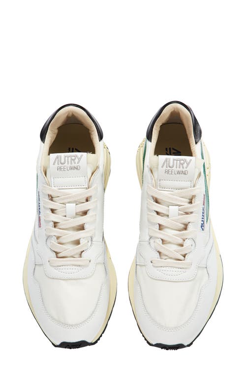 Autry Reelwind Panelled Sneakers In White/amazon