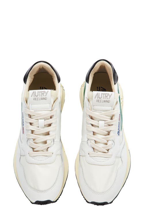 Shop Autry Reelwind Sneaker In White/amazon