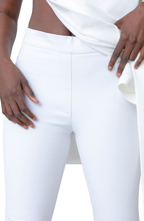 Spanx ® On The Go Slim Straight Ankle Pants With Ultimate Opacity Technology In Classic White
