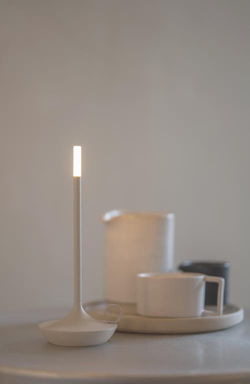 Wick By Graypants Wick Rechargeable Table Light In Mist Gray
