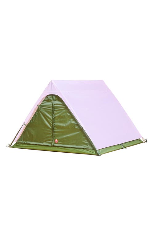 The Get Out 3-Person A-Frame Tent in Forest/Pink