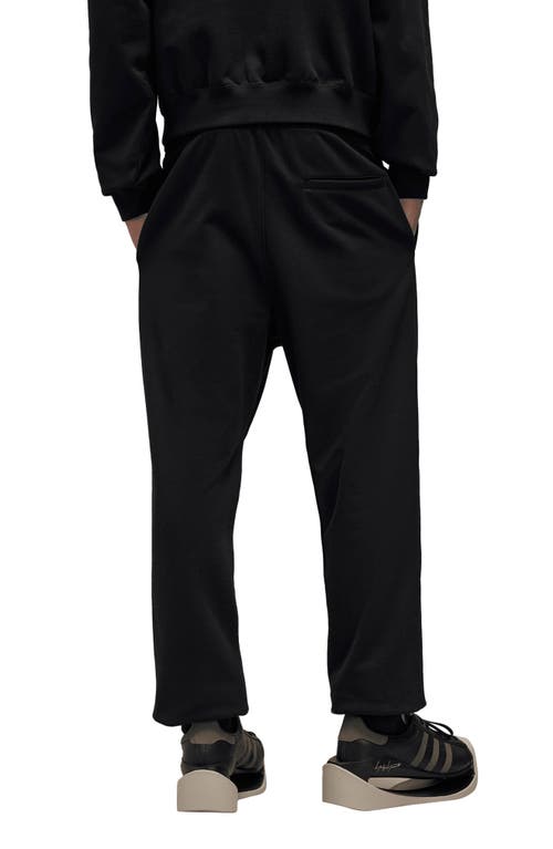 Shop Y-3 Brushed Terry Track Pants In Black