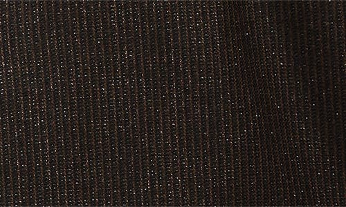 Amiri Lurex Stripe Double Breasted Blazer In Dark Brown