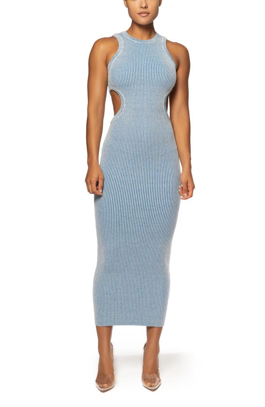 jluxlabel blue dress Blue Olivia One Shoulder Maxi Dress