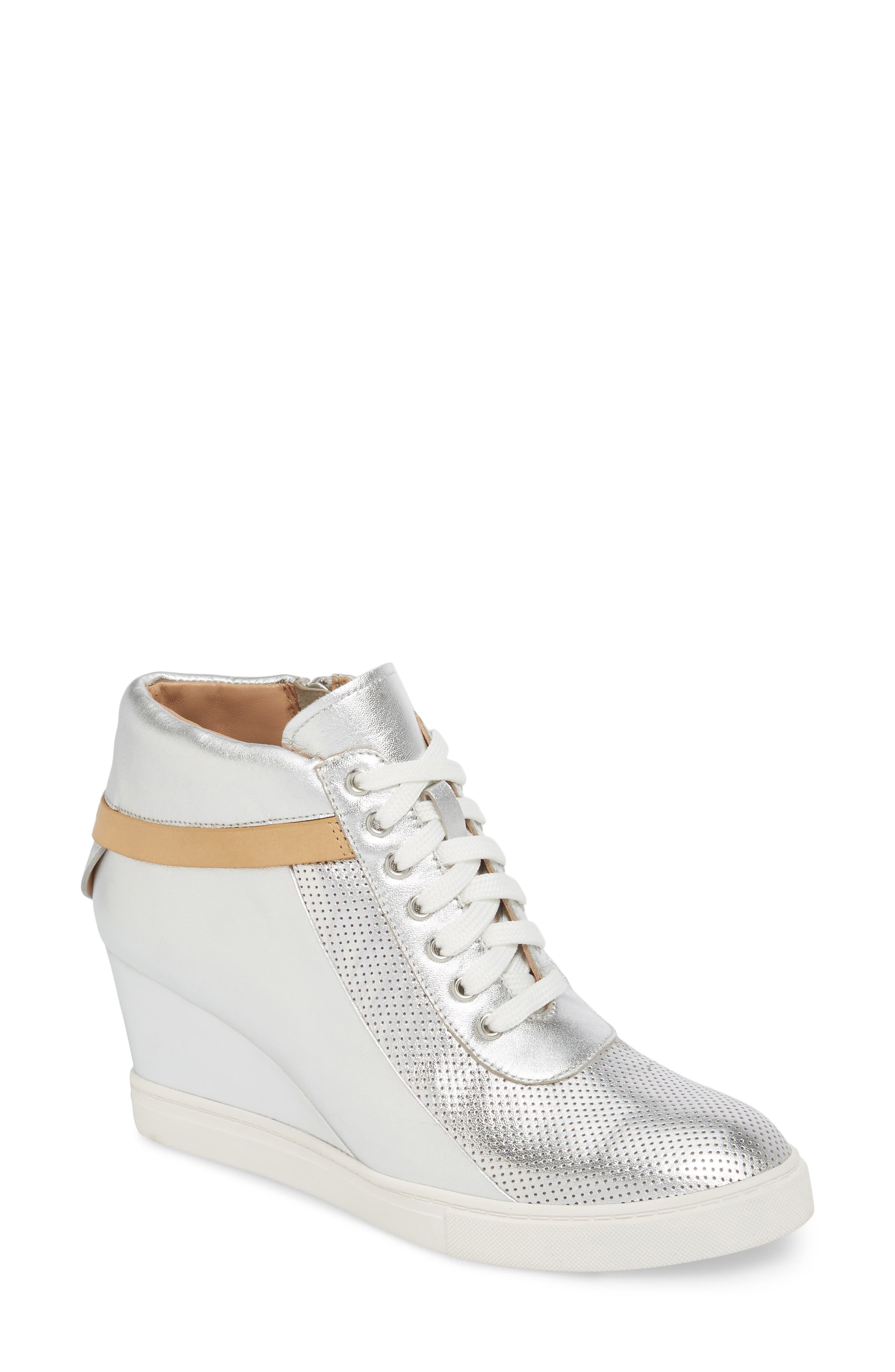 Linea Paolo Freja Wedge Sneaker- Metallic