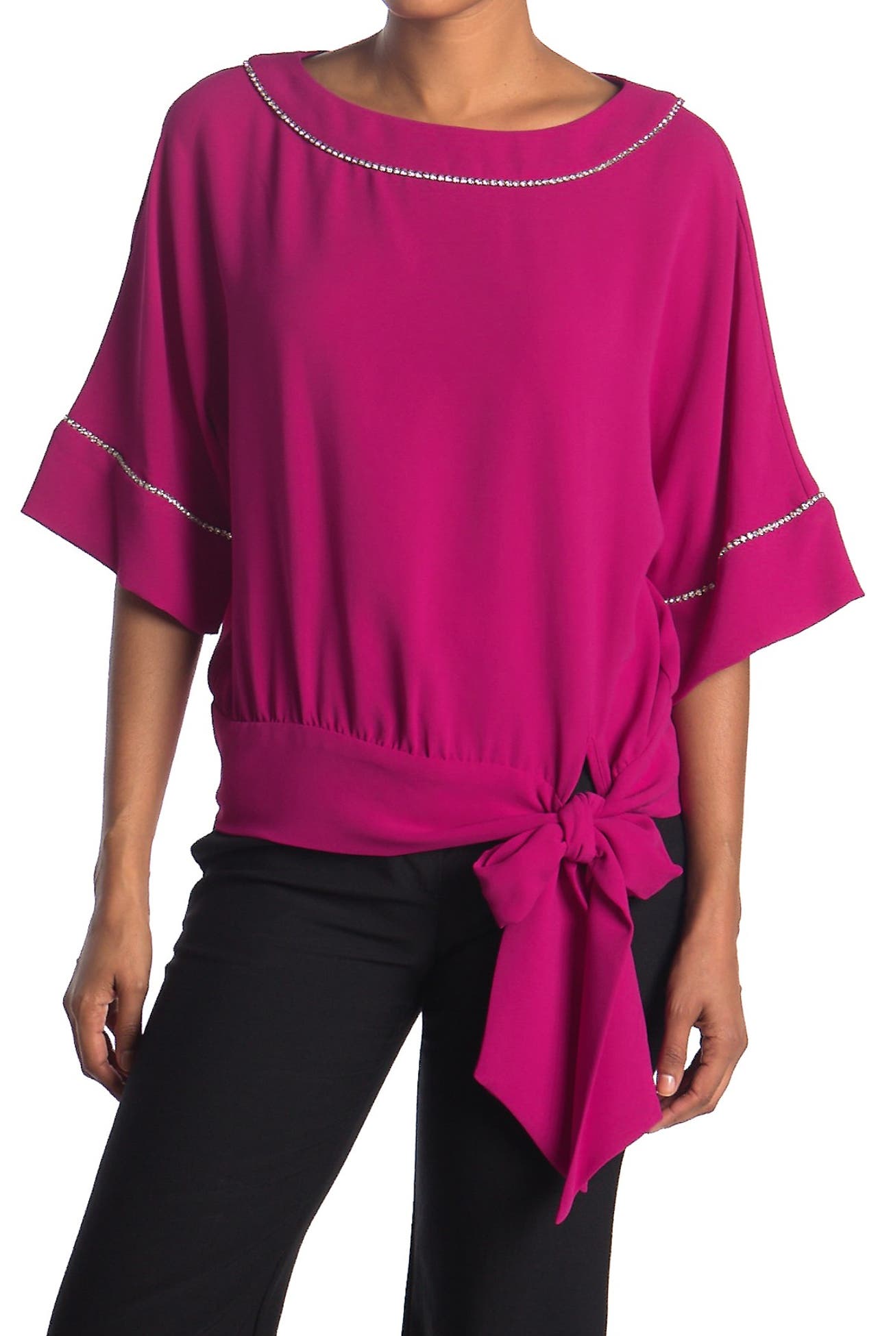 Trina Turk | Mai Contrast Trim Tie Top | Nordstrom Rack