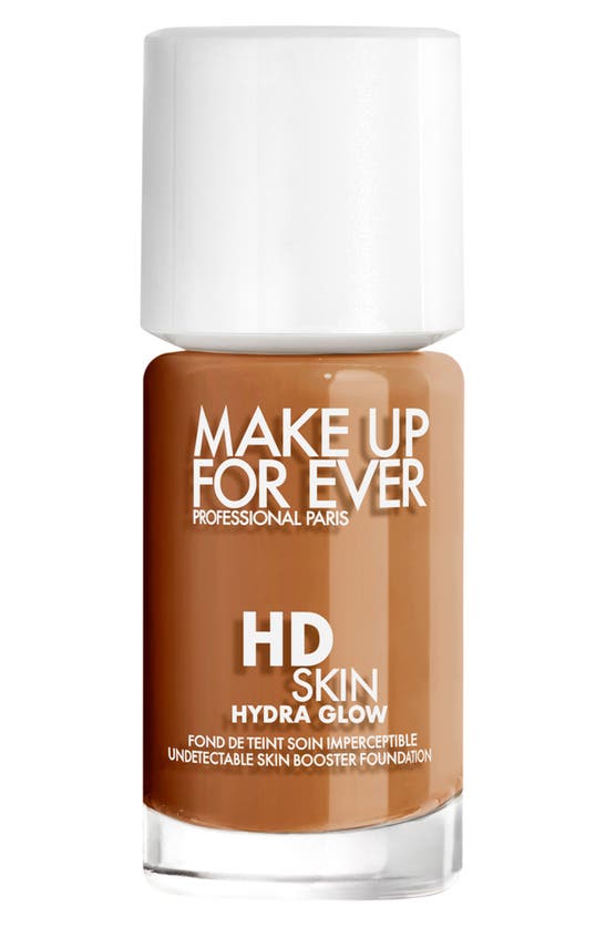 Shop Make Up For Ever Hd Skin Hydra Glow Skin Care Foundation With Hyaluronic Acid In 3y52 - Warm Chestnut