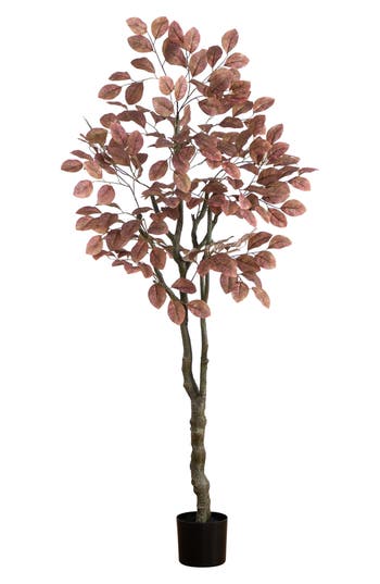 Nearly Natural 6-foot Artificial Autumn Dogwood Tree In Brown