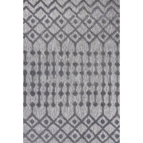 Jonathan Y Peralta Moroccan Diamond Indoor/outdoor Area Rug In Dark Gray
