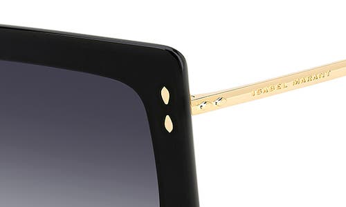 Shop Isabel Marant 55mm Gradient Cat Eye Sunglasses In Black Gold/grey Shaded