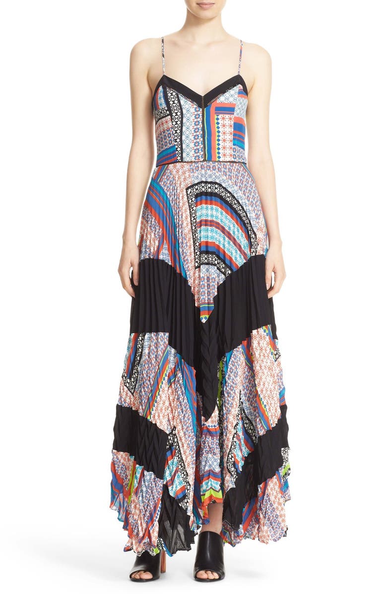 Parker 'Skye' Mixed Print Silk Maxi Dress | Nordstrom