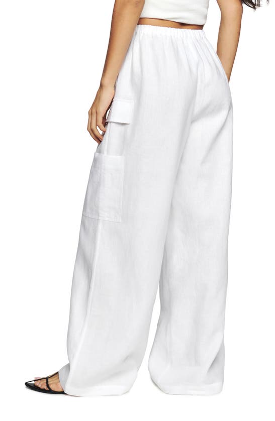 Reformation Ethan Linen Pants In White | ModeSens