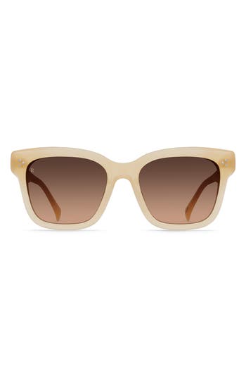 Shop Raen Breya 54mm Square Sunglasses In Nectar/apricot Gradient
