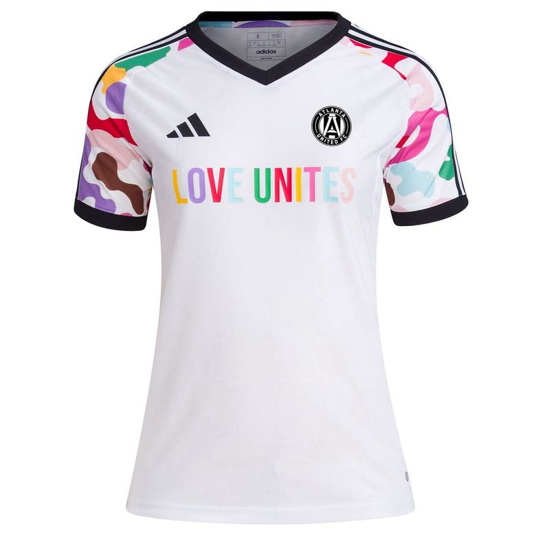 Adidas Originals Adidas White Atlanta United Fc 2023 Pride Prematch