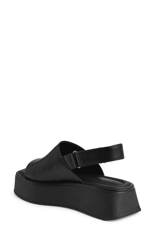 Shop Vagabond Shoemakers Courtney Slingback Platform Sandal In Black/black