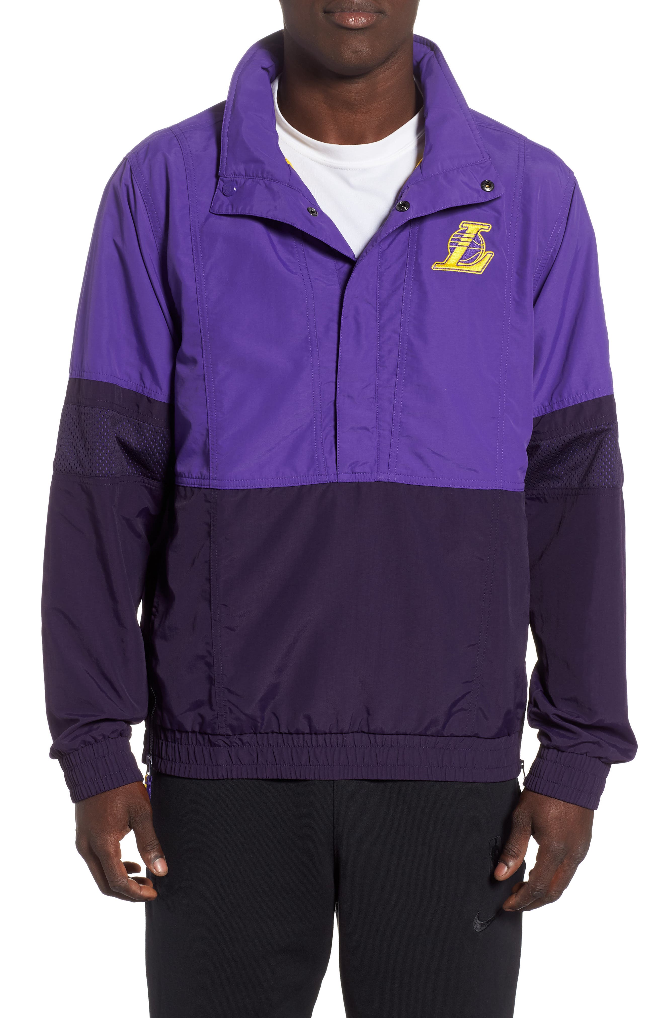 lakers warm up jacket nike